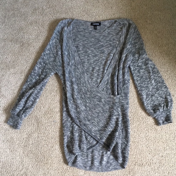 Express Sweaters - Oversized gray sweater